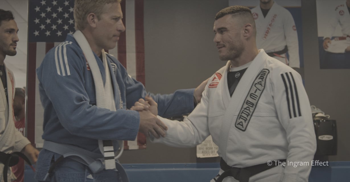 Brian receives blue belt from Ulpiano Malachias